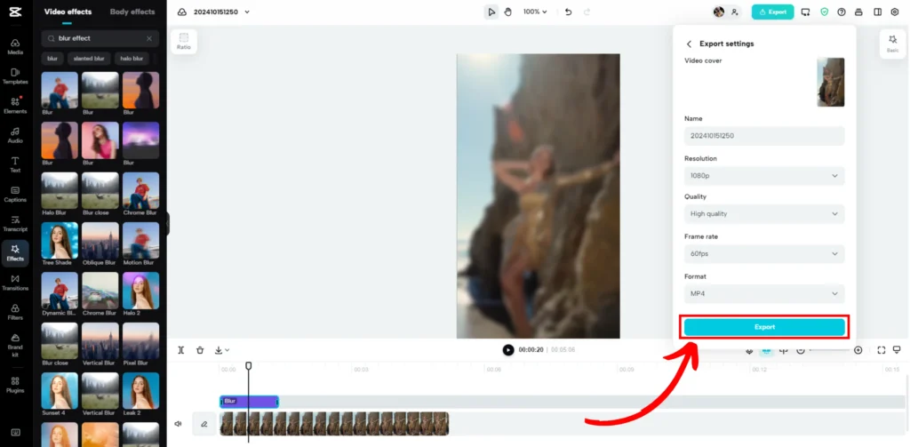 How to Blur Background on CapCut For PC 04 1024x503 1