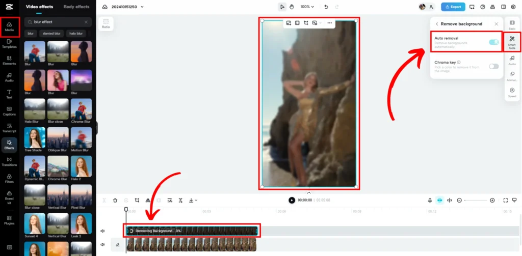 How to Blur Background on CapCut For PC 05 1024x503 1