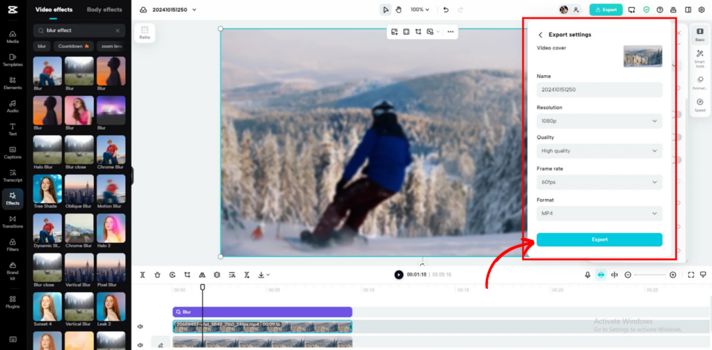 How to Blur Something on CapCut 5 1024x503 1