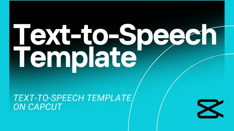 Text-to-Speech Template on CapCut