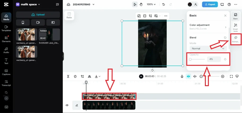 Mastering Overlays: How to add Capcut overlay text and video for Stunning Edits (October 2025) 19 separating the overlay screenshot image