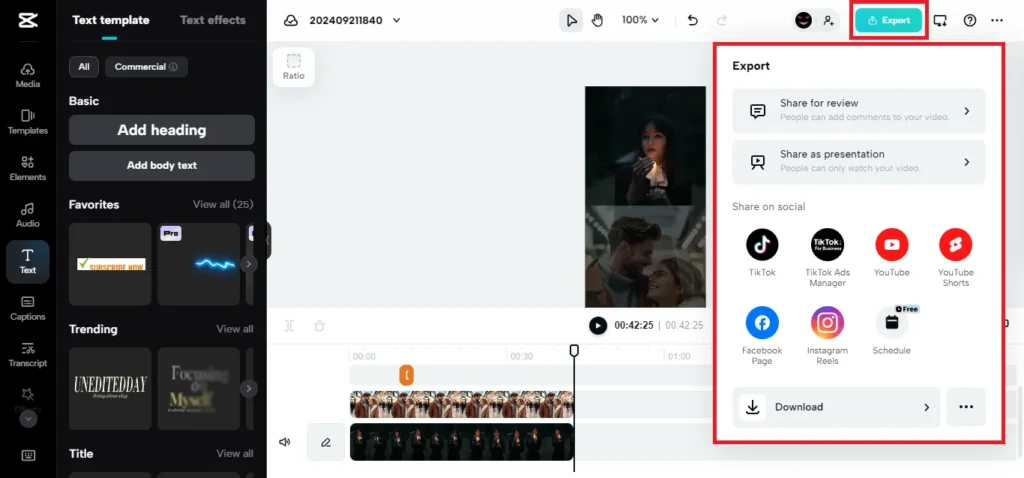 Mastering Overlays: How to add Capcut overlay text and video for Stunning Edits (October 2025) 22 exporting capcut overlay file on pc screenshot image