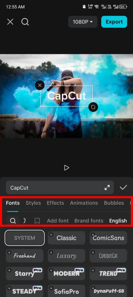 Mastering Overlays: How to add Capcut overlay text and video for Stunning Edits (October 2025) 6 changing the wordings of a text tool screenshot image