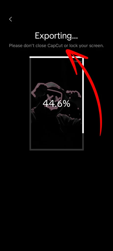 Mastering Overlays: How to add Capcut overlay text and video for Stunning Edits (October 2025) 30 exporting the completed capcut overlay file screenshot image