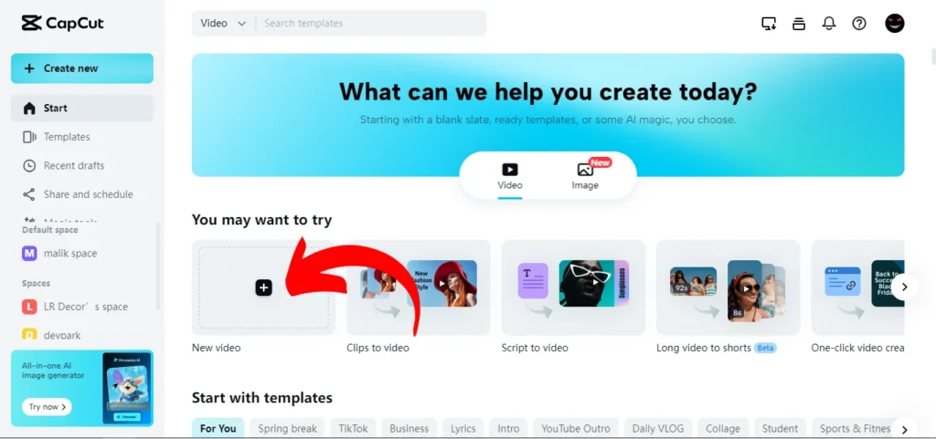 login to capcut account screenshot image