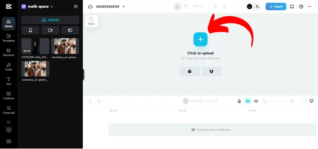 import video to edit screenshot image