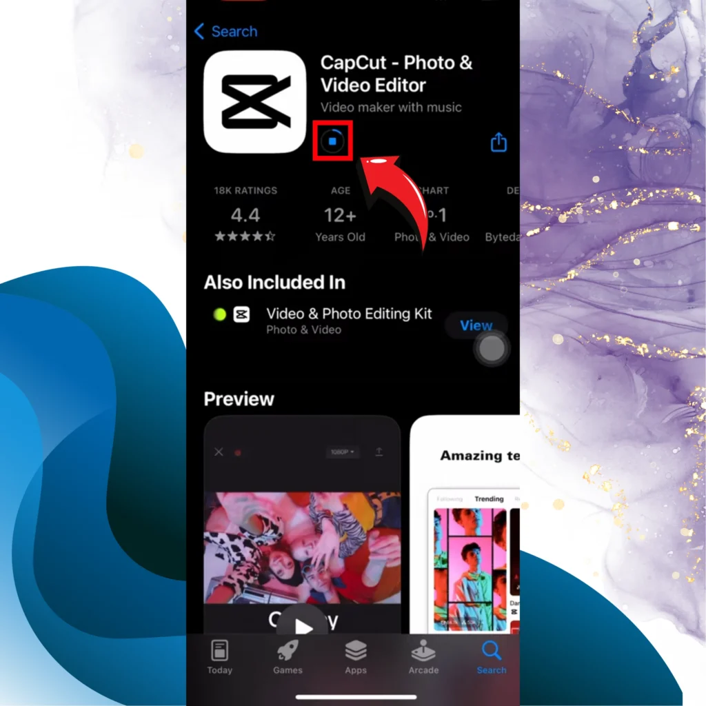 downloading capcut app main image