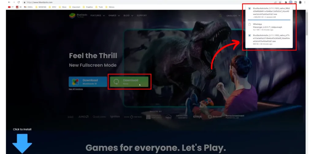bluestacks site screenshot image