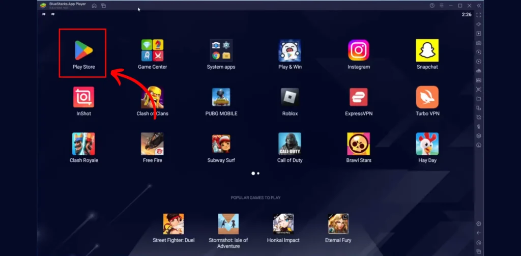 bluestacks interface screenshot image