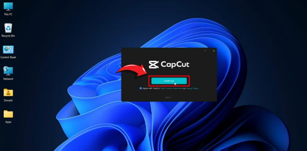capcut installer image screenshot