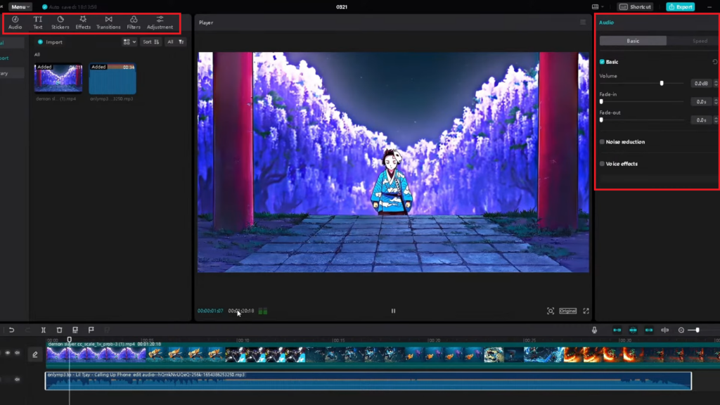 capcut versatile features screenshot image
