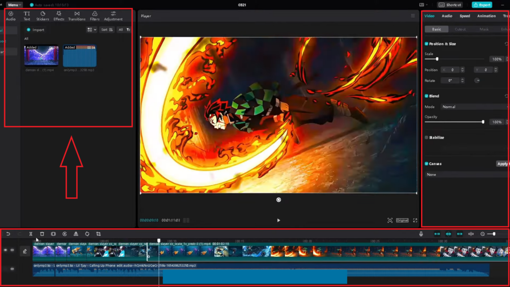 capcut video speed control screenshot image